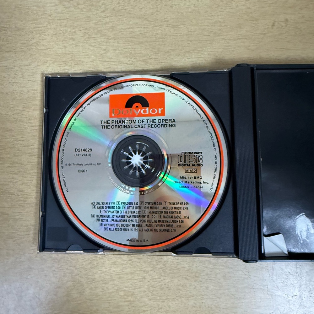 Phantom of the Opera 2 CD Set Original London Cast Recording Soundtrack - Picture 2 of 4